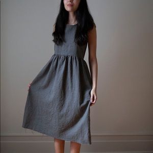 Ovate Irina linen dress balsam Small